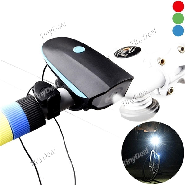 2 in 1 Ultra Loud Bike Horn with 3 Modes LED Light Mini Size Quick-Installation for Outdoor Bicycle Cycling