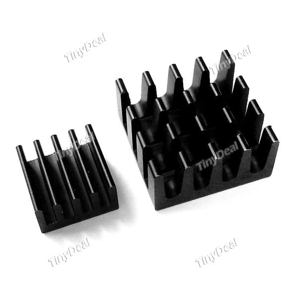 2pcs Aluminum Heat Sink Cooling Sink Radiator Heat Sink for Raspberry Pi 3 Model B and Ras Pi 2