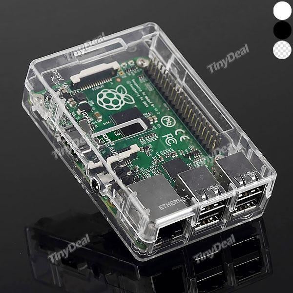 ABS Plastic Case for Raspberry Pi 3 Model B & Raspberry Pi 2 Available in Three Colors