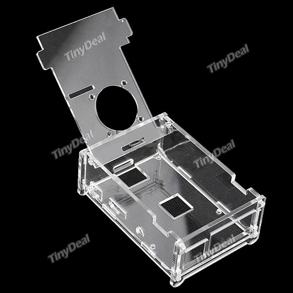Acrylic Case Transparent Shell Cover for Raspberry Pi 3 model B and Pi 2 model B