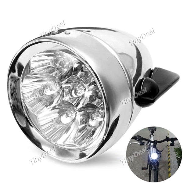 7- LED Vintage Flashlight Lamp Bicycle Headlight Bike Front Light High Quality Retro Headlight Safety Light