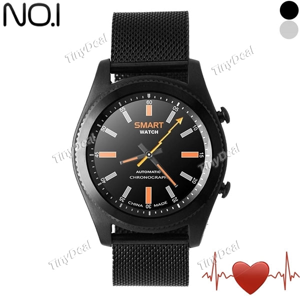 NO.1 S9 Smart Watch Net Steel Band Face DIY NFC Call SMS Reminder Pedometer Sleep Mileage Calorie Monitor