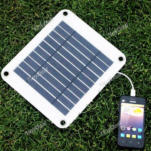 5V/5W Solar Power Panel USB Module Portable Charger for Cellphones Tablets Power Bank
