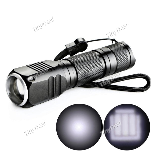 CREE XP-E Zoomable Mini Waterproof Flashlight Adjustable Focus LED Torch for Outdoor Camping