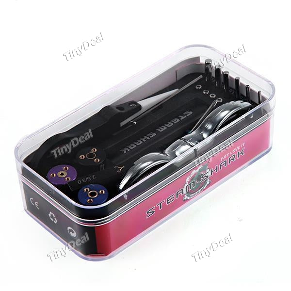 Electronic Cigarette DIY Coil Jig Tool Ceramic Tweezer Tool Box Kit for Rebuildable Atomizers