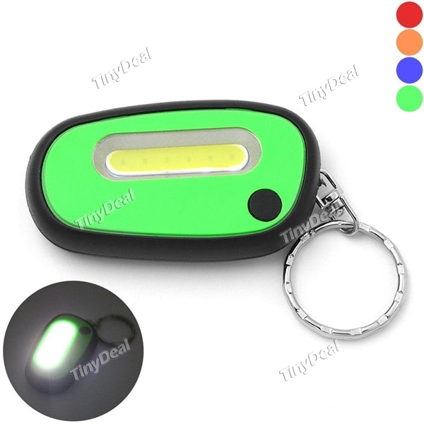Mini Multicolor Keychain Pocket Torch COB LED Flashlight Camping Lamp for Outdoor Climbing Hiking