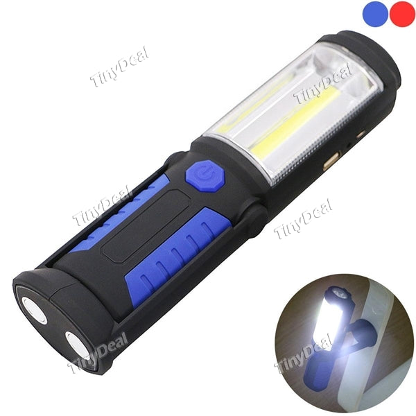 USB Rechargeable Magnetic Hook Lamp Flashlight Work Light Torch for Outdoor Camping