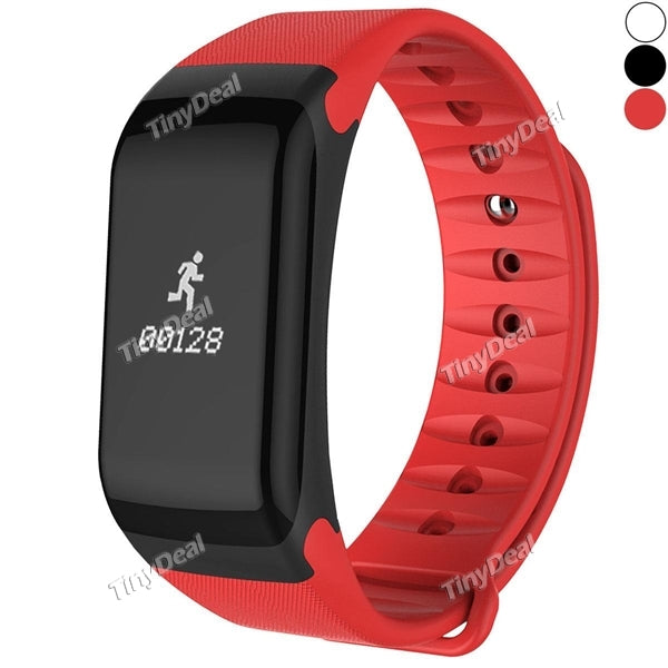 F1 Smart Bracelet Oximeter Blood Pressure Heart Rate Mileage Calorie Sleep Monitor Call SMS Reminder Pedometer