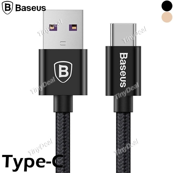 Ultra Fast Original Baseus Type-C 5A Cable Charging/Data Sync for Xiaomi Samsung Huawei