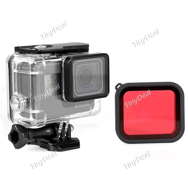 GoPro Diving Filter Waterproof Housing Filter for GoPro Hero 5 Black Camera Go Pro Accessories Red