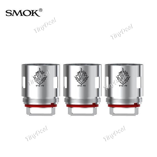 3 x Authentic Smoktech Smok TFV12 V12-T6 Sextuple Coil Head 0.16Ohm for Smok TFV12 Tank Atomizer