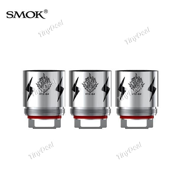 3 x Authentic Smoktech Smok TFV12 V12-Q4 Quadruple Coil Head 0.15Ohm for Smok TFV12 Tank Atomizer