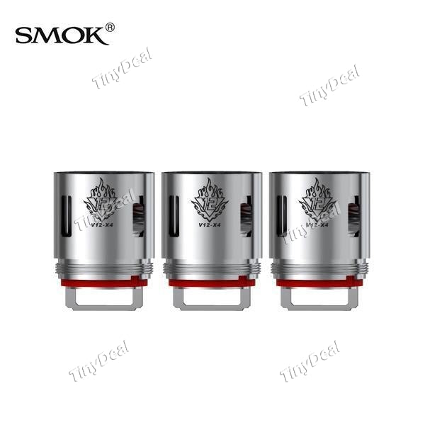 3 x Authentic Smoktech Smok TFV12 V12-X4 Quadruple Coil Head 0.15Ohm for Smok TFV12 Tank Atomizer