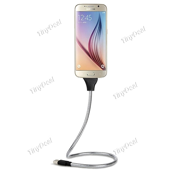 Flexible Metal Mount Cable Creative Micro-USB Foldable Fast Charging/Data Sync for Car Mount Xiaomi Samsung