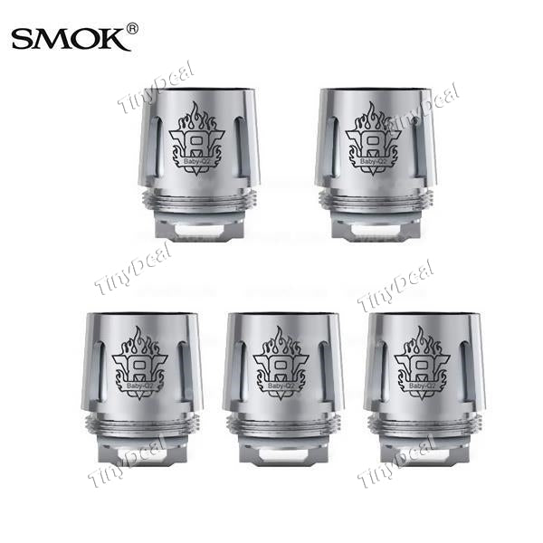 5 x Original Smoktech Smok TFV8 Baby Q2 Baby Q2 Dual Coil Head 0.6Ohm for TFV8 Baby