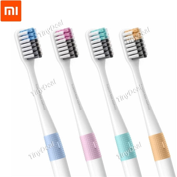 4PCS Deep Clean Original XIAOMI Doctor.B Bass Toothbrush with Storage Box for Man Woman