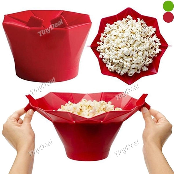 Microwave Magic Popcorn Maker Silicone Popcorn Container Healthy Safety Easy Foldable for Popcorn