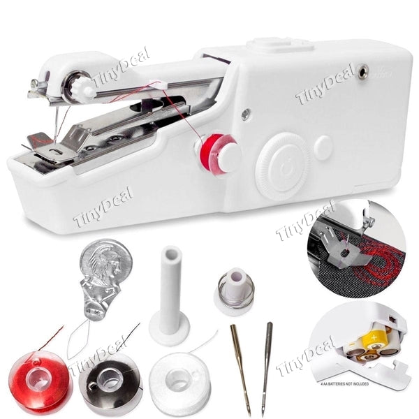 Portable Mini Handheld Sewing Machine Cordless Household Handy Stitch Electric Clothes Fabric Sewing Tools