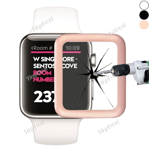 Crystal Tempered Glass Film 38mm Screen Protector Full Coverage for Apple Watch Series 2