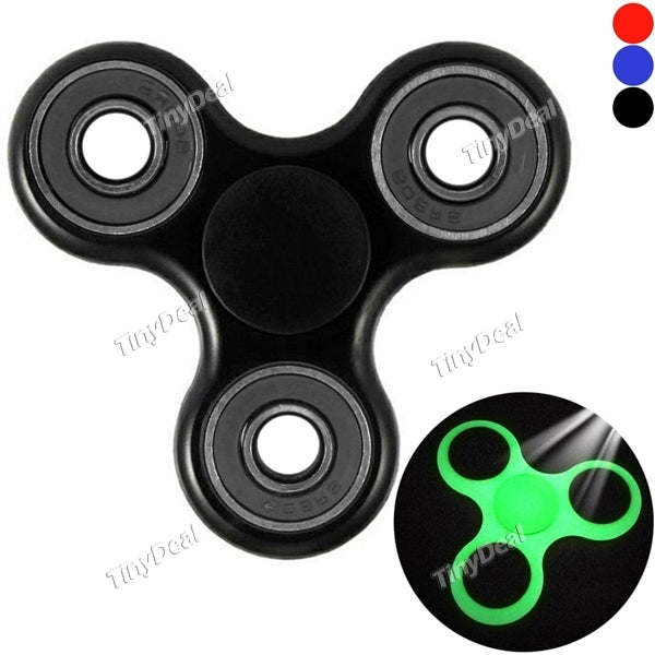 Noctilucent HandSpinner Fingertips Toy Finger Gyro Triangular Stress Reliever Spiral Gifts Toys for Children