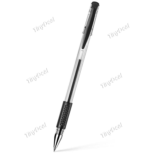 Simple Style Gel Pen Writing Point Sign Pen 0.5mm Black Durable Signature Pen Roller Pen for Smooth Writing