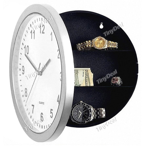 Creative Safe Storage Clock Safety Wall Clock Storage Bell Security Clock for Valuables