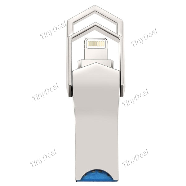 POFAN F04 SD Card Expandable Memory Waterproof Metal U Pen Flash Drive for iOS