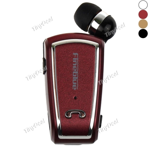 Stretchable Business Style FINEBLUE V3 Bluetooth V4.0 Earphone Voice-Broadcast for Cellphone PC