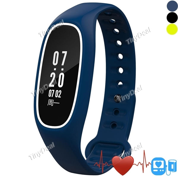 DB01 Smart Bracelet Blood Pressure Mileage Calorie Sleep Heart Rate Monitor Call SMS Reminder Pedometer IP68