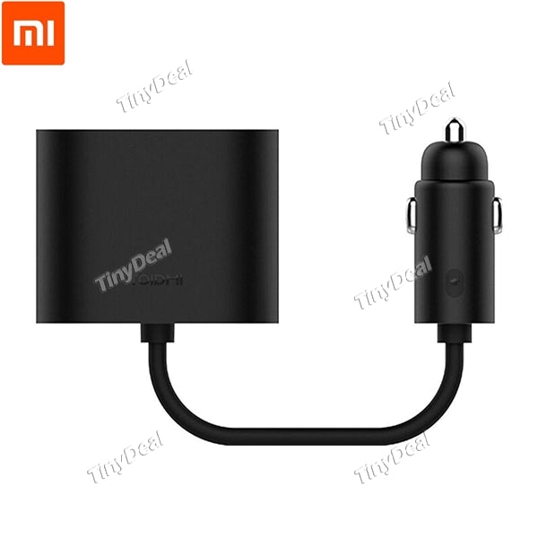 Original Xiaomi ROIDMI 2-in-1 Dual Car Cigarette Lighter Splitter Car Charger Adapter for Phones