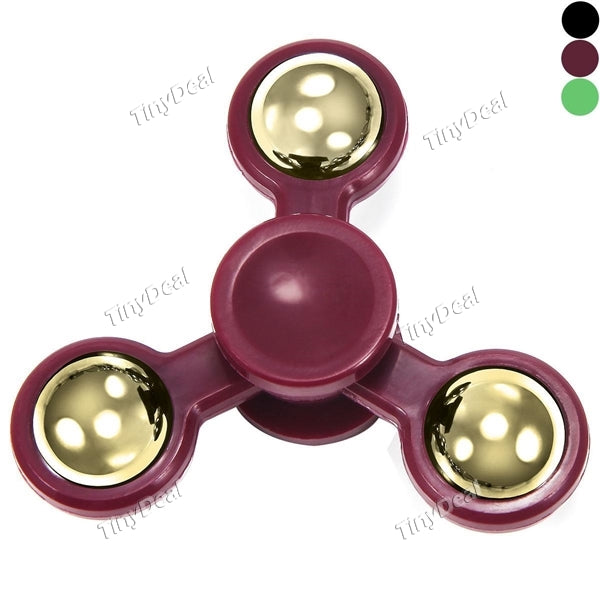 Triangle Handspinner Toy Finger Gyro Tri-spinner Stress Reducer ADD & ADHD Fingertips Spiral with Steel Ball