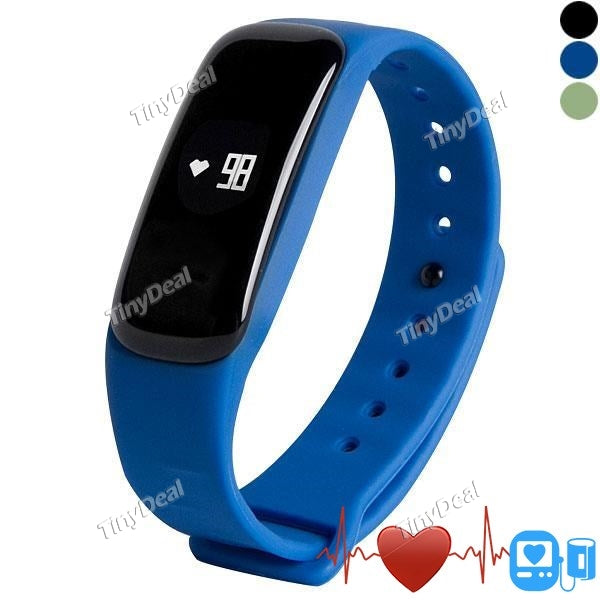 M8 C1 Smart Bracelet Oximeter Blood Pressure Heart Rate Mileage Calorie Sleep Monitor Call SMS Reminder Pedometer