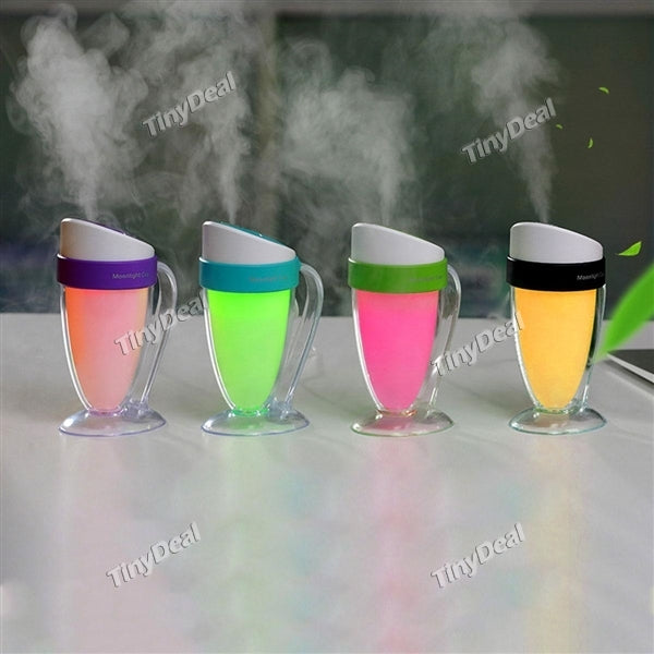 Moonlight Cup Ambient Light Humidifier Luminous Cup Humidifier USB Mini Office Desktop Mute Atomizer