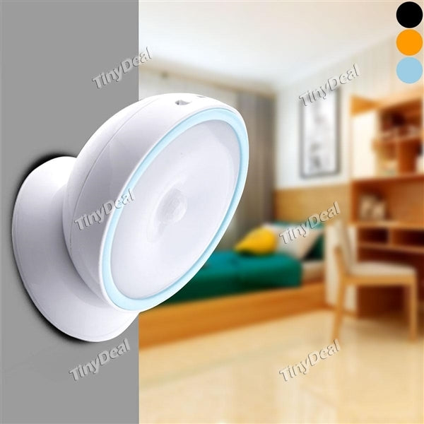 Rechargeable LED Night Light Rotating Intelligent Bedside Lamp Human Body Infrared Sensor Light Cabinet Light