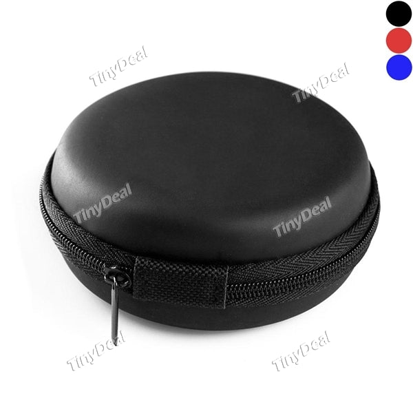 Purple Color SD Hold Case Storage Carrying Hard Bag Box Case for Earphone Headphone Earbuds Memory Card