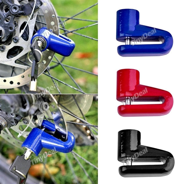 Small Alarm Lock Disc Brakes Bicycle Lock Bike Mountain Fixed Anti Theft Security Bicycle Accessories