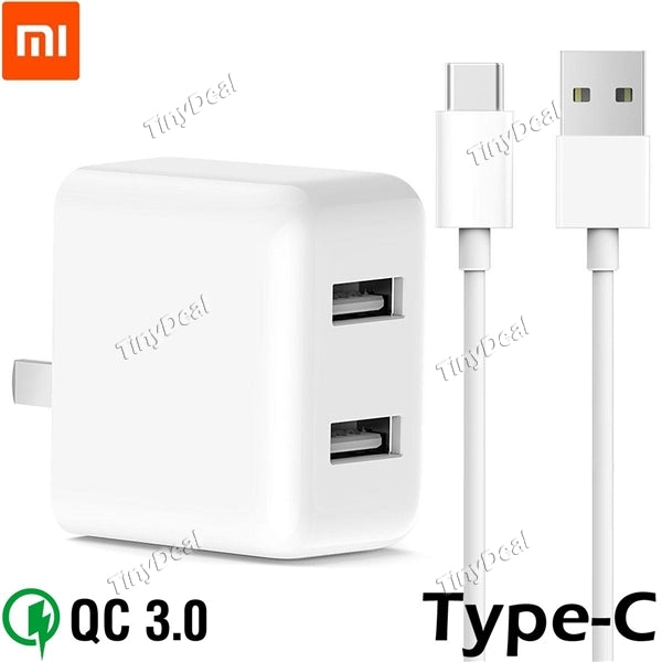 QC3.0 Power Set Original Xiaomi ZMI Power Adapter with Type-C Cable Super Fast Ultra Mini for Android/iOS