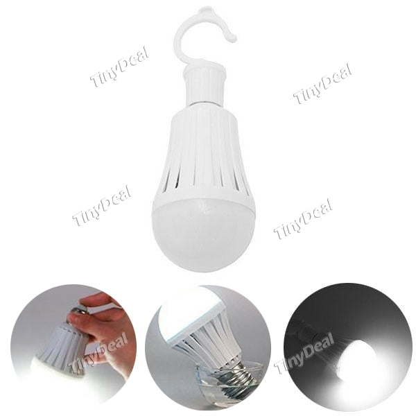 3-in-1 Intelligent Emergency Bulbs 30W Human Body Induction Rechargeable Lamps with Hook for Outdoor Camping