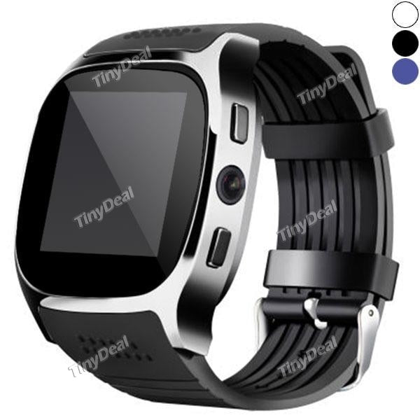 T8 Smart Watch Phone 0.3MP Camera 2G Dialer Call SMS Reminder Pedometer Sleep Monitor Remote Camera Anti Lost