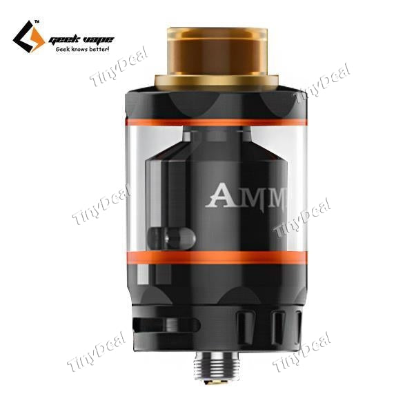 Authentic GeekVape Ammit 3ml/6ml Dual Coil RTA Rebuildable 27mm Tank Atomizer - Black