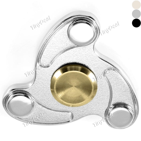 Fashion Metal Gyro Focus Toy Mute Tri-Spinner Anti-stress Plaything Hand Spinner for Killing Time