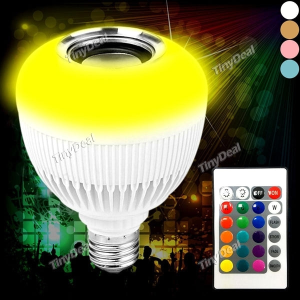 85-265V E27 LED RGB Colorful Stage Light 450LM Intelligent Lamp Wireless Bluetooth Speaker Lights