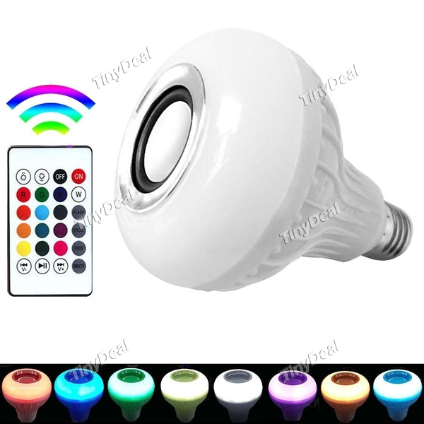 85-265V E27 LED RGB Stage Light 450LM Intelligent Lamp Wireless Bluetooth Speaker Lights