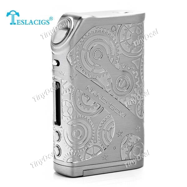 Authentic Tesla Nano 9V 35A 120W TC Box Mod APV - Silver
