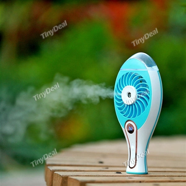 New Summer Humidifier USB Fan Mini Air Conditioner Rechargeable Water Mist Fan Car Air Cooling Fan