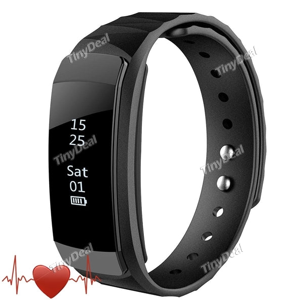 P-ONE OLED 0.87 inch IP67 Waterproof Bluetooth 4.0 Smart Bracelet Call SMS Reminder Heart Rate Monitor
