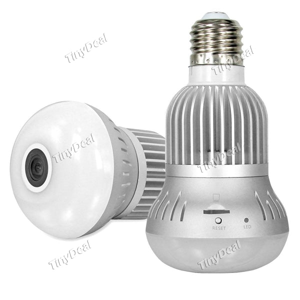 1.3MP 360 Degree Panorama WIFI IP Camera Bulb Lamp 960P Fisheye Surveillance Security Camera support 128GB