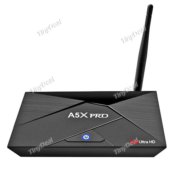 A5X Pro Android 7.1 Nougat TV BOX RK3328 2GB 16GB USB 3.0 4K H2.65 HDR10 KODI16.1 HDMI2.0 3D 5G WiFi RJ-45