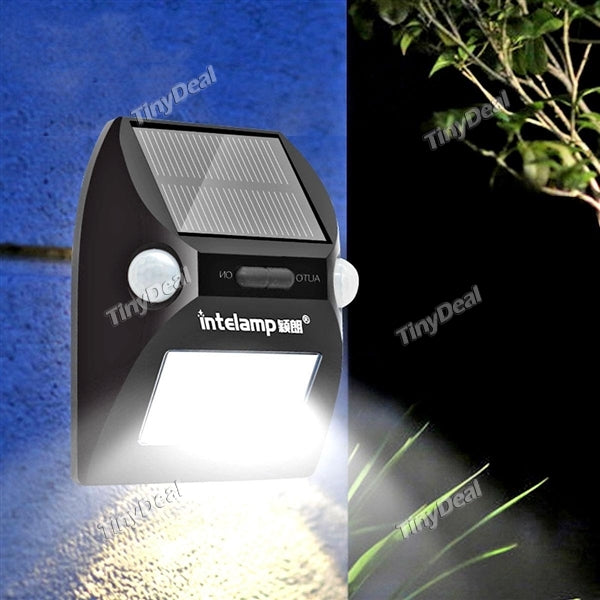 12-LED Solar Power Security Light 2 Side Sensor Motion Sensor Light 180° Wide Angle Motion Induction