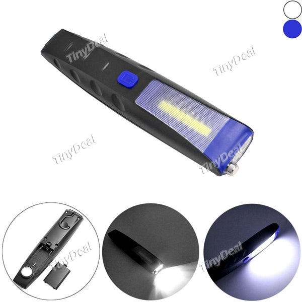 C0B LED Light Flashlight Magnetic Working Folding Hook Light Lamp Torch Lanterna Lamp for Camping